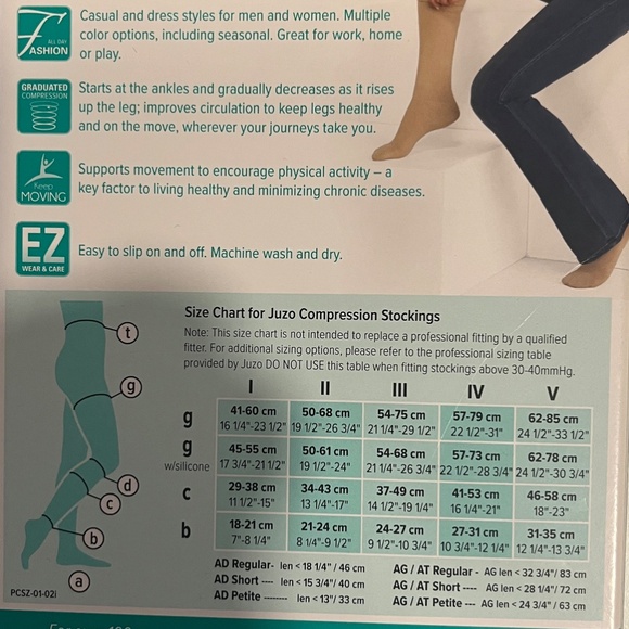 JUZO Soft Compression Socks New In Box - Picture 3 of 7